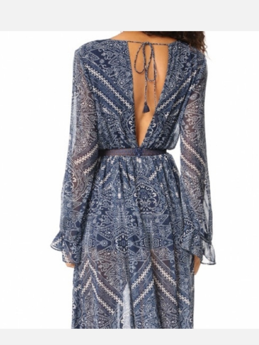 The Jetset Diaries Moroccan Maxi Dress In Blue Size XS - Picture 6 of 13